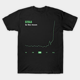 Tsla to the moon 2 T-Shirt